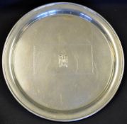 Adolf Hitler Jubilee 800 silver tray formal personal service made by Bruckmann in 1939 for the
