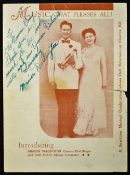 Autograph Marion Darlington 1910-1991 Signed Music Programme signed in ink to the front cover, an
