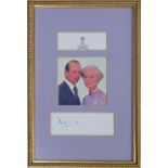 Royalty HRH Edward Duke of Kent and HRH Katherine The Duchess of Kent signature display signed by