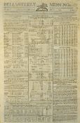 Bell's Weekly Messenger Newspaper 1806 dated 21 Apr with information regarding the Renewal of the