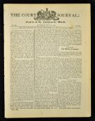 The Court Journal Newspaper 1837 dated 15 July Gazette of the fashionable world, with information