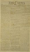 The News Newspaper 1815 dated 26 Mar with contents including Napoleon's triumphal entry into