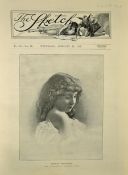 The Sketch 1895 dated 13 Feb with contents including Oscar Wilde's 'Ideal Husband', 8 page