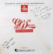 Gala de Danza Ibero Americana 1992 Signed Book celebrating 500 years in collaboration with the