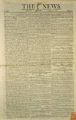 The News Newspaper 1815 dated 16 April contents include English horror of Bonaparte, front page