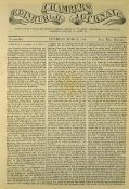 Chambers Edinburgh Journal Newspaper 1841 dated 19 June contents include The Irish in America,