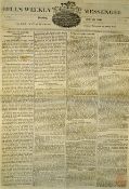 Bell's Weekly Messenger Newspaper 1831 dated 24 July contents include Opening of London Bridge by