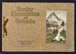 Canada Souvenir Album "Rocky Mountains of Canada" c1920s with beautiful photographs subtitled "A