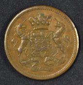 Cornwall Dolcoath Mine 1 Penny Token 1812 copper and tine mine at Camborne, Cornwall, to the