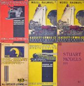 Selection of Bassett Lowke Ltd Scale Model Railway Catalogues c1930s Northampton, a collection of