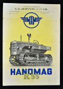 Automotive 'Hanomag K55' Diesel Track Tractor Catalogue 1953, an 8 page sales Catalogue in English