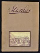 Automotive 'Stanley' Steam Cars Sales Catalogue 1914 Works at Ashtead & Sunderland, an impressive 20