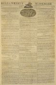 Bell's Weekly Messenger Newspaper 1812 dated 2 Aug contents include the Declaration of war by