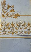 Indian Decorative Border Designs a folder (perished) containing various hand painted examples of