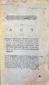Brecknock and Abergavenny Canal 1793 & 1804 2 Acts of Parliament bound into one volume, inscribed in