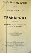 London Transport Reports 1918 a large bound book containing First and Second Reports from the Select