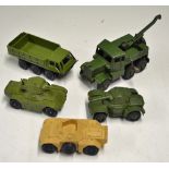 Dinky Toys Selection including Ferret Scout Car No.680 in desert colours, good condition, without