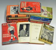 1950s Football Book selection including Billy Wright The World's My Football Pitch (signed), Goals