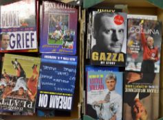 Football Book selection including David Ginola, Bobby Robson's Year at Barcelona, Wartime Wanderers,