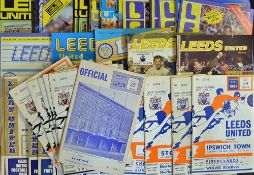 Leeds United 1960s-80s football programmes to include home matches, a mixture of League, Cup and