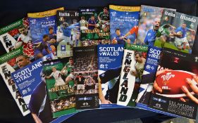 2007 Six Nations Rugby programmes - a complete set of rugby programmes for the six nations which was