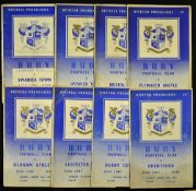 Collection of 1950s Bury home football programmes to include 1953/54 Brentford, Derby County,