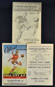 1940s Accrington Stanley football programmes v 1947/48 Southport, 1946/47 Hull City v Accrington