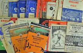 1950s Selection of Assorted football programmes spread throughout the decade, varied conditions,