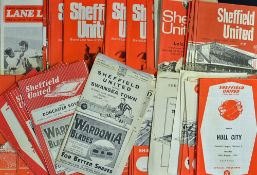 Collection of Sheffield United home football programmes to include 1950s (11), 1960s (37)