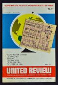 1968 European/South American Cup programme and ticket (or World Club Championship) Final