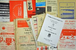 Assorted selection of Non-League football programmes to include 1953/4 Brentwood & Warley v