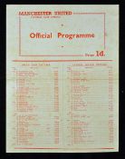 Manchester United Public Trial Matches 1955 at Old Trafford dated 13 August 1955, covers two trial
