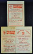 Accrington Stanley v Bury football programmes to include 1957/58, 1958/59, 1959/60. Fair-good