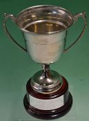 The Billy Liddell Award Trophy 2004/2005 - the winner - Geoff Strong. Silver plated cup mounted on a