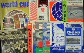 Assorted Selection of 1960s onwards football programmes to include Manchester United 1958/59