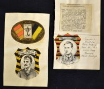 Rugby League - 3x scarce rugby league Baines trade cards to include 1889 Yorkshire Challenge Cup Tie