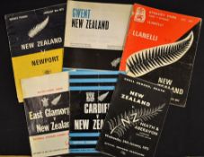1972/73 New Zealand Rugby Tour to the UK Welsh programmes to include vs Llanelli famous victory over