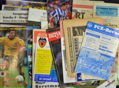 Glasgow Ranger 1960s onwards selection of football programmes European away programmes from the