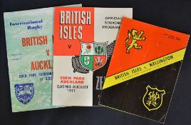 1971 British Lions Rugby Tour to New Zealand programmes include 4th test played at Eden Park