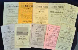 Good collection of Llanelli v English Clubs and University club rugby programmes from the 1960s (