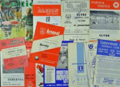 Assorted selection of signed football programmes including Arthur Rowley (Shrewsbury Town Record all