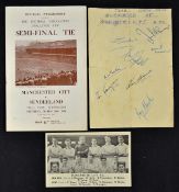 1953/54 Manchester City autograph page players include Ken Branagan, Roy Clarke, John Savage, t/w