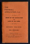1905 The Football Association Ltd - Laws of the game and rules of the Association - 150 pages in a
