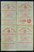 Accrington Stanley v Carlisle United football programmes to include 1955/56, 1956/57, 1957/58 and