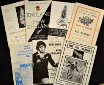 1967 and 1978 New Zealand Rugby Tour to UK rugby programmes to incl v England, North of England 25th