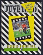 1983/84 European Cup Winners Cup Final Juventus v Manchester football programme in Turin, in good