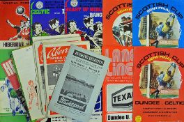 Assorted 1960/70 Scottish football programmes a good spread of teams including Dundee, Hearts,