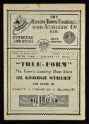 1950-51 Luton Town v Schiedam football programme date 14 May Festival of Britain, with minor tears