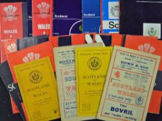 Complete collection Scotland v Wales rugby programmes (H) & (A) from 1950-1980 a complete run of