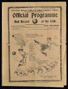 1930-31 Tottenham Hotspur Reserves v Swansea Town football programme date 25 Oct single sheet